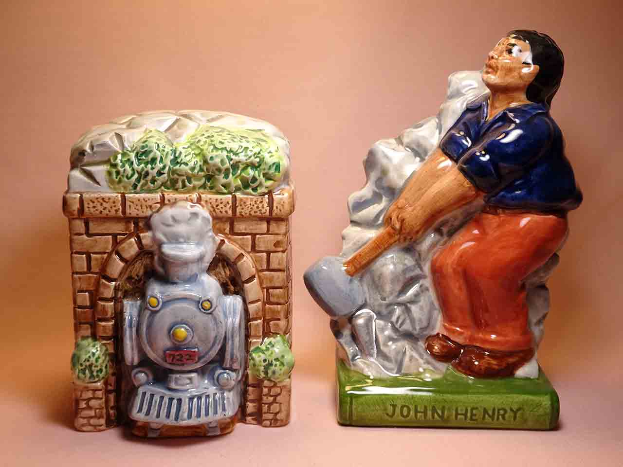 American Folklore series of salt and pepper shakers - John Henry