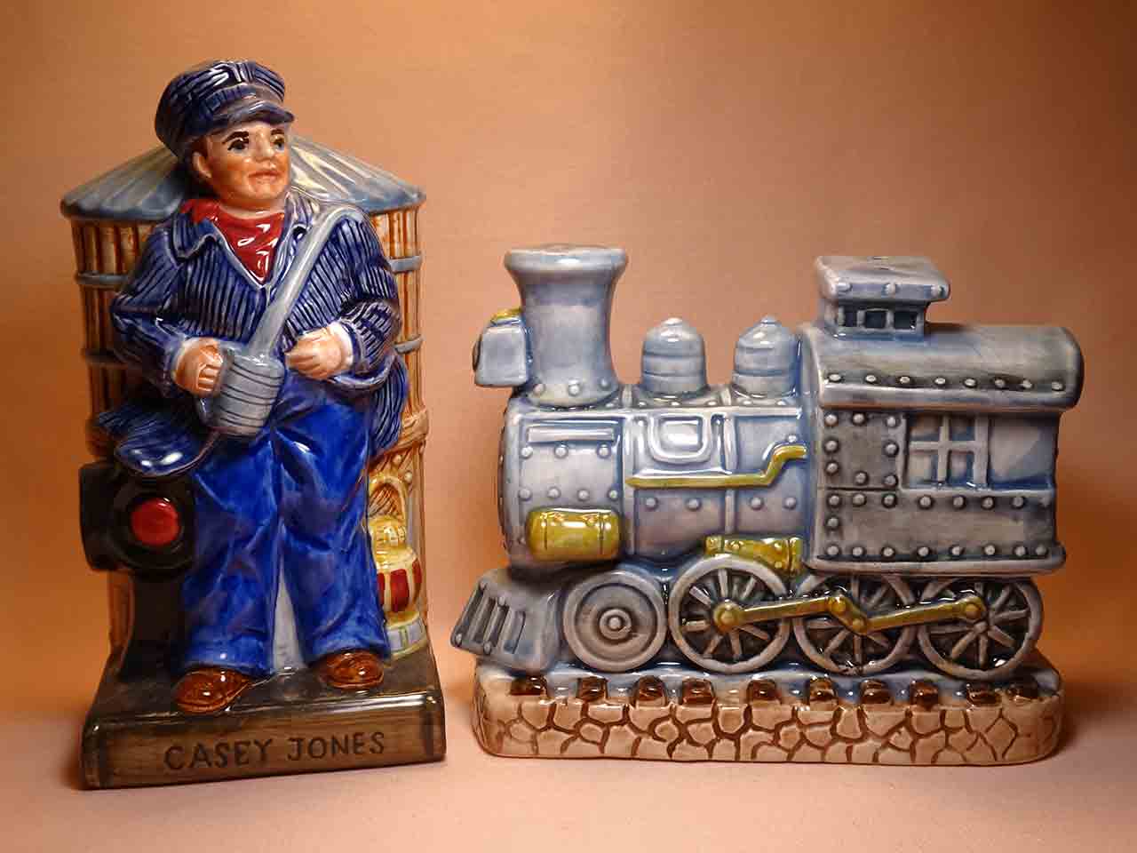 American Folklore series of salt and pepper shakers - Casey Jones