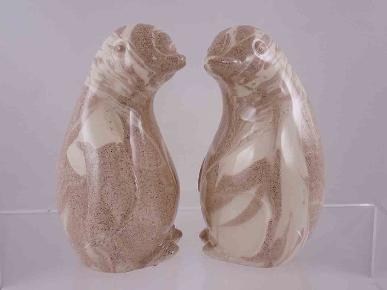 Mount Saint Helens Ashware penguin salt and pepper shakers