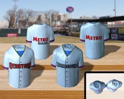 Harrisburg Senators salt and pepper shakers