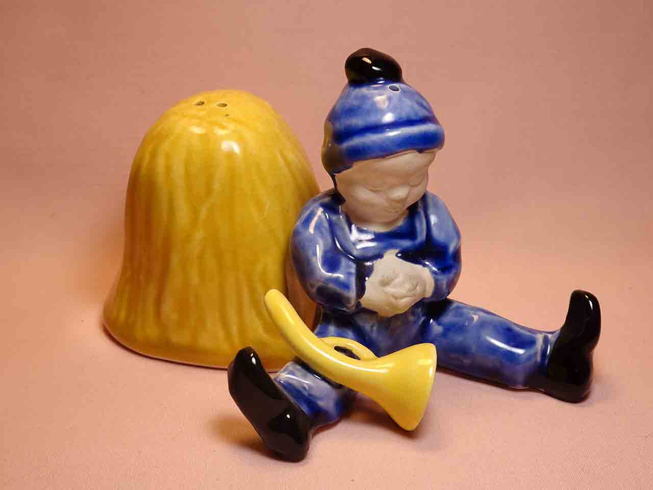 Nursery Rhyme Little Boy Blue salt and pepper shakers