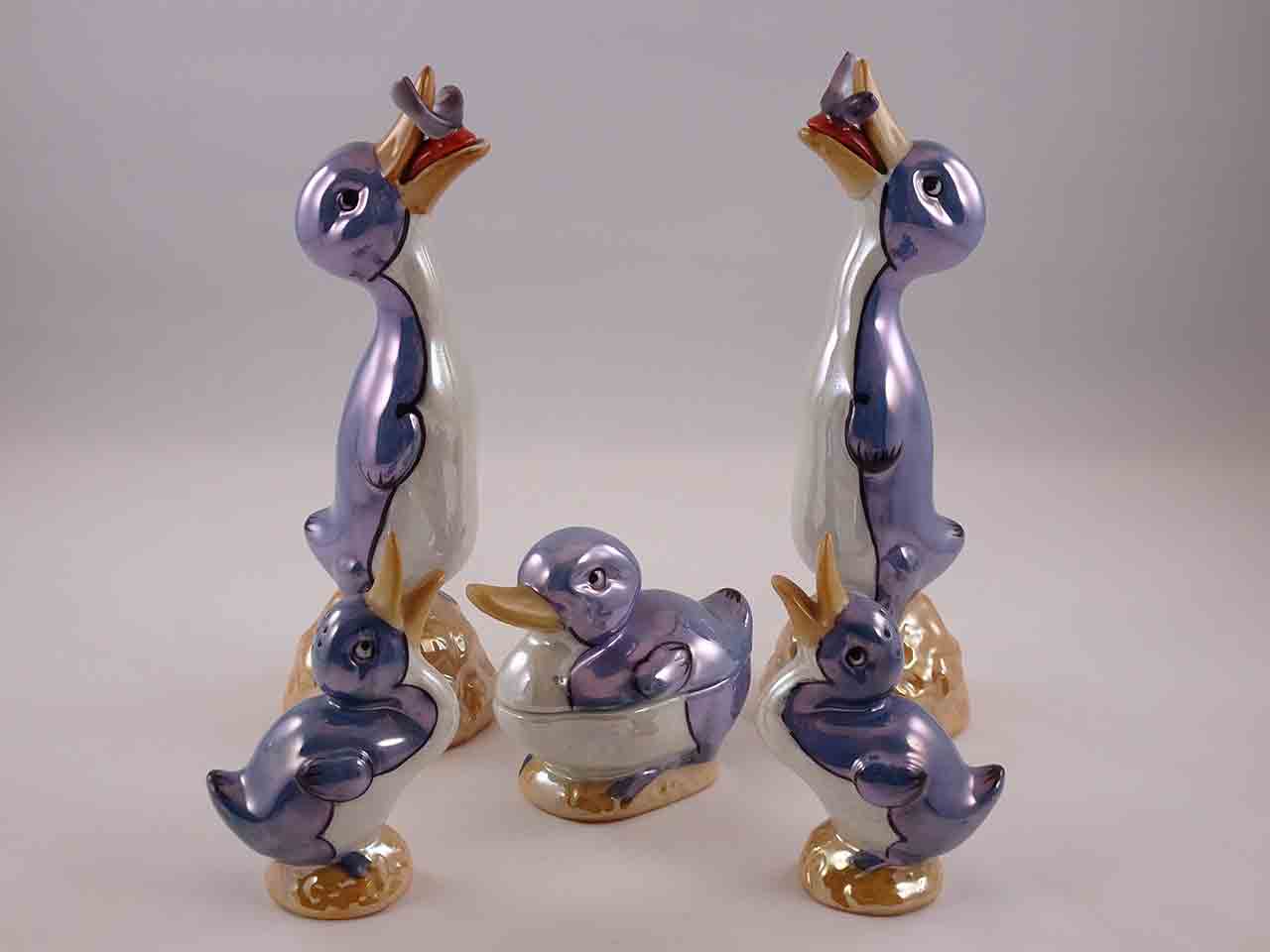 Duck lusterware condiment