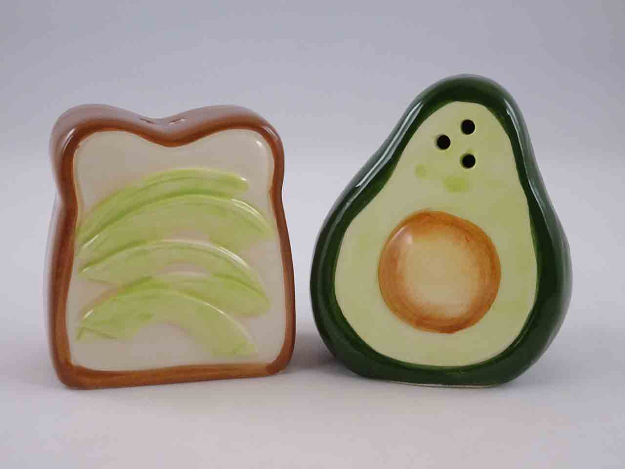 Avocado toast salt and pepper shakers