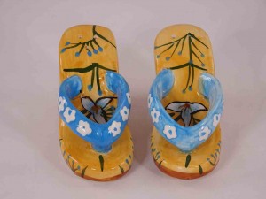 Maui Hawaiian Blue Slippers by Mango Mike Salt and Pepper Shakers