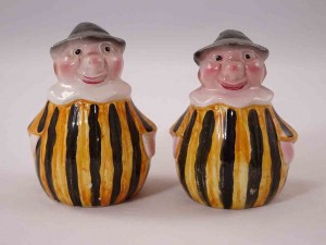 Funny little guys from Italy salt and pepper shakers