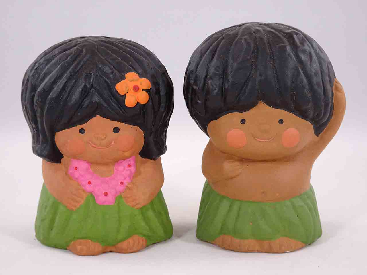 Gibson Greeting Cards Salt and Pepper Friends - Hawaiians salt and pepper shakers