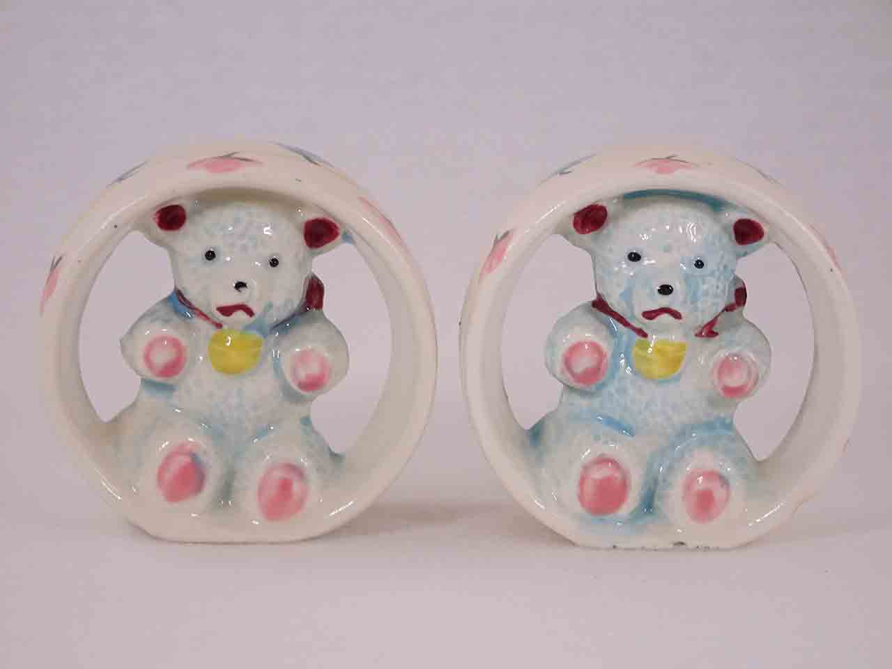 Bears in circles salt and pepper shakers