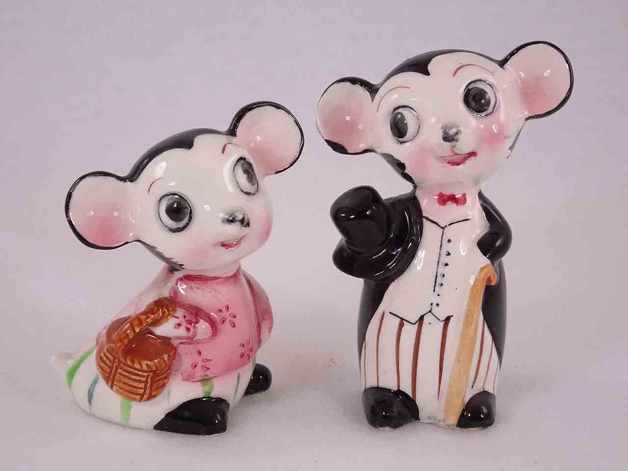 Japan Dressed Animals Salt and Pepper Shakers - Mice