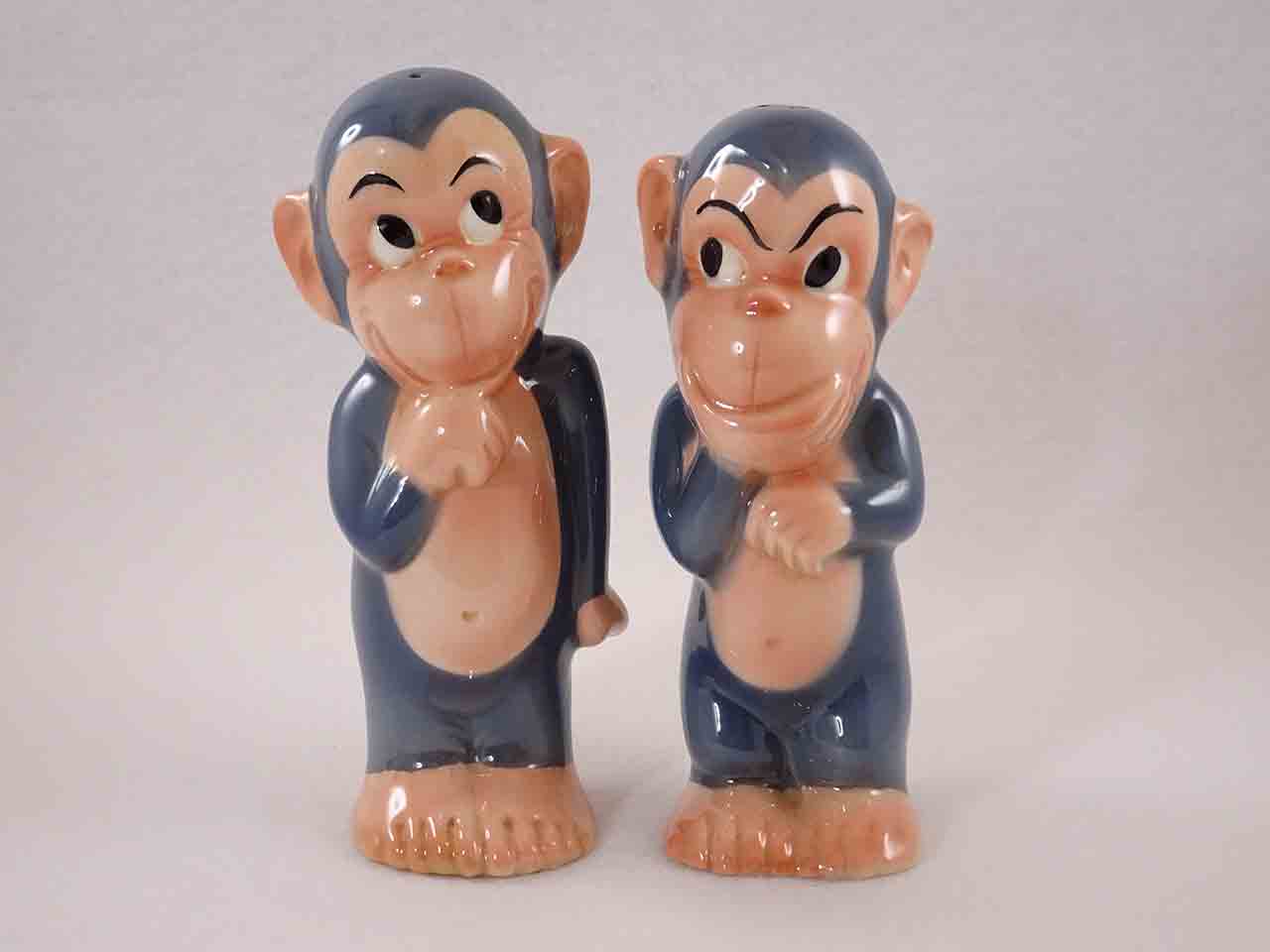 Goebel standing chimps salt and pepper shakers