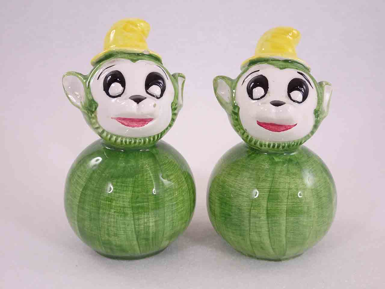 Green monkeys? from Italy salt and pepper shakers