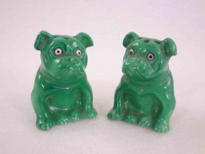 Goebel sitting bulldogs salt and pepper shakers