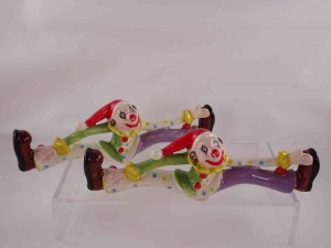 Longboy clowns salt and pepper shakers