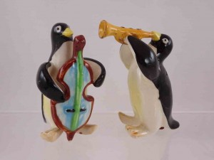 Japan penguin band salt and pepper shakers