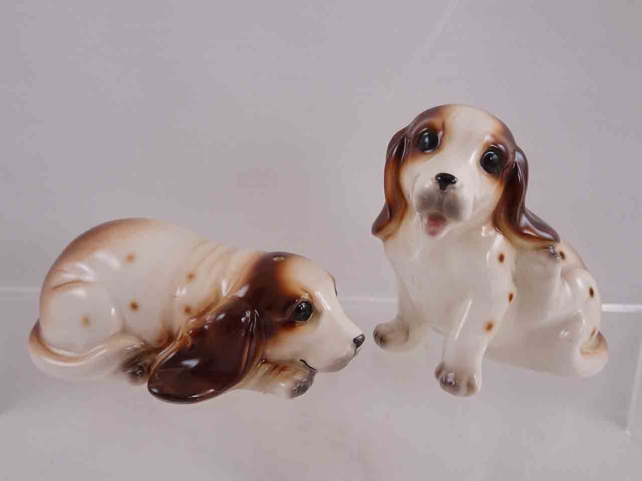 Napcoware Japan puppy dogs salt and pepper shakers - Cocker Spaniels