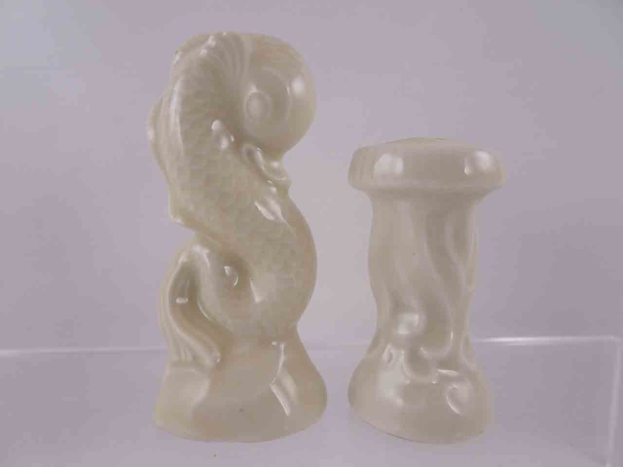 Limoge seahorse / sea serpent salt and pepper shakers