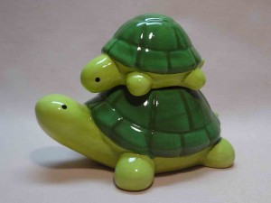 Ganz stacking turtles salt and pepper shakers