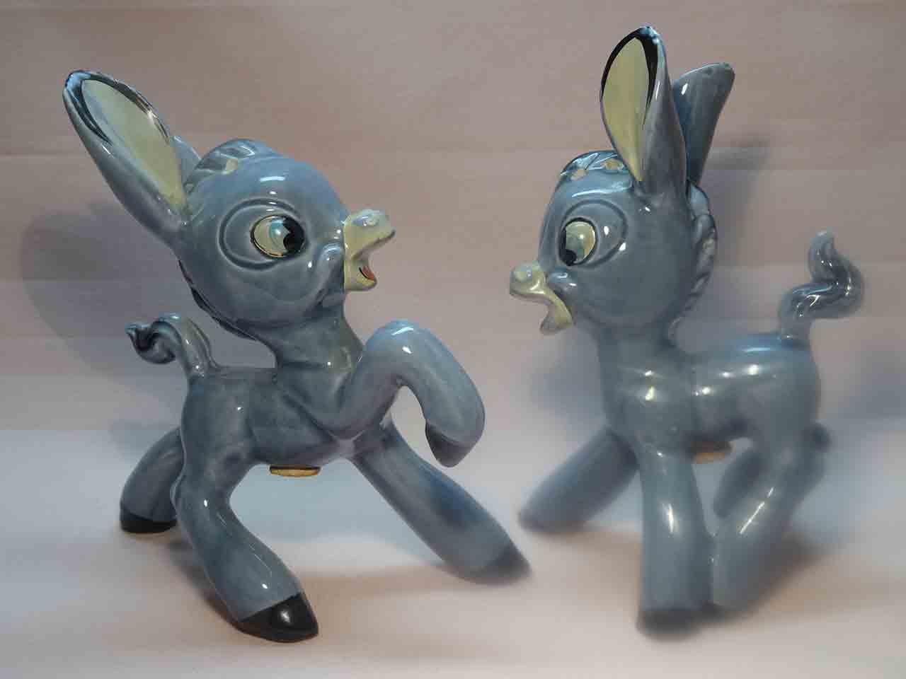 Kreiss animals salt and pepper shakers - donkeys