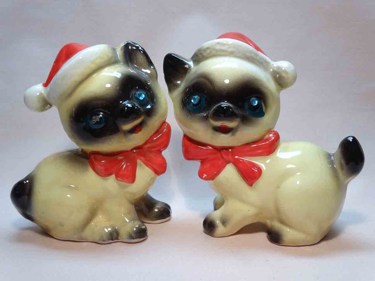 Kreiss Christmas cats salt and pepper shakers