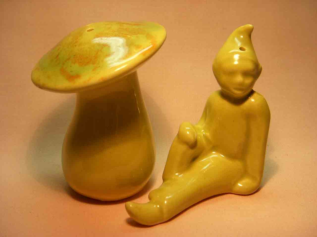 Pixie & mushroom go with salt and pepper shakers