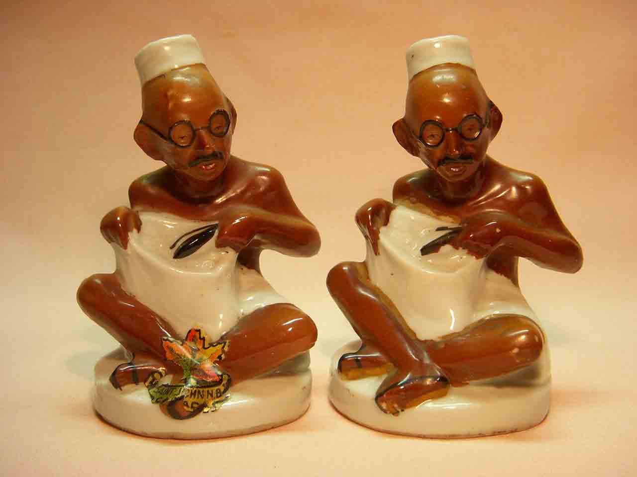 Gandhi salt and pepper shakers - made in Germany