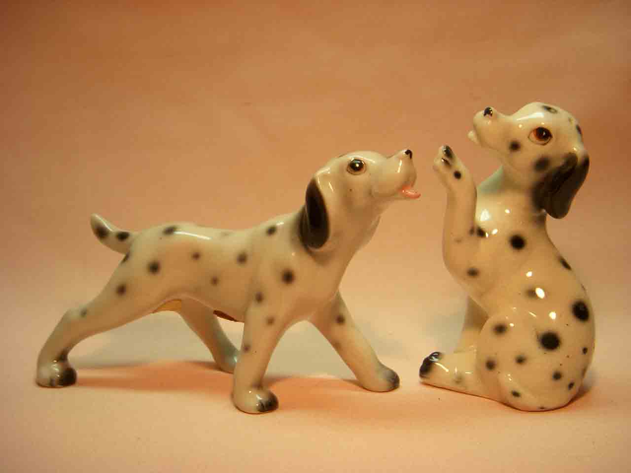 Relco Japan realistic dog breed series of salt and pepper shakers - Dalmatians