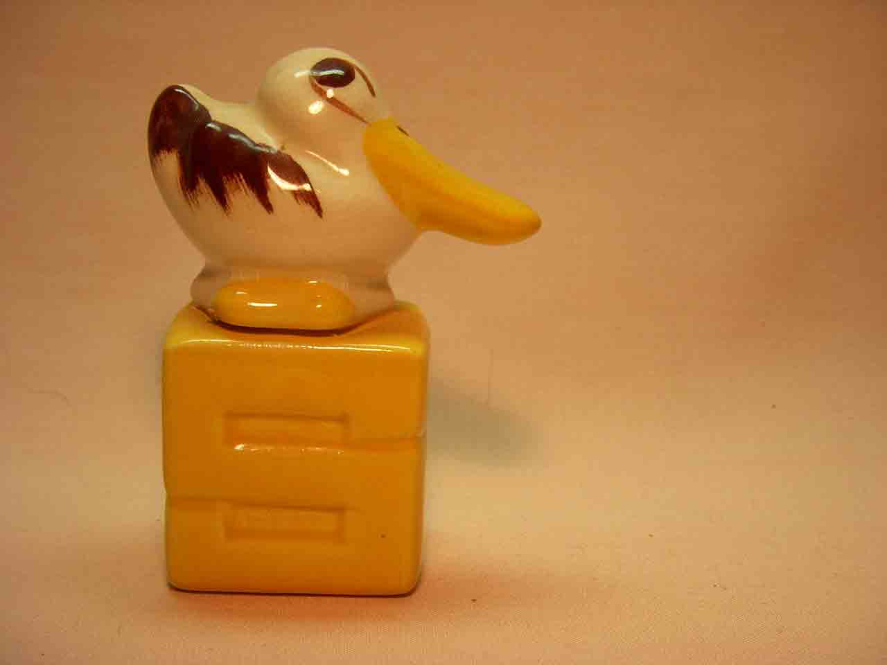 Animals on S&P letters salt and pepper shakers - Duck single