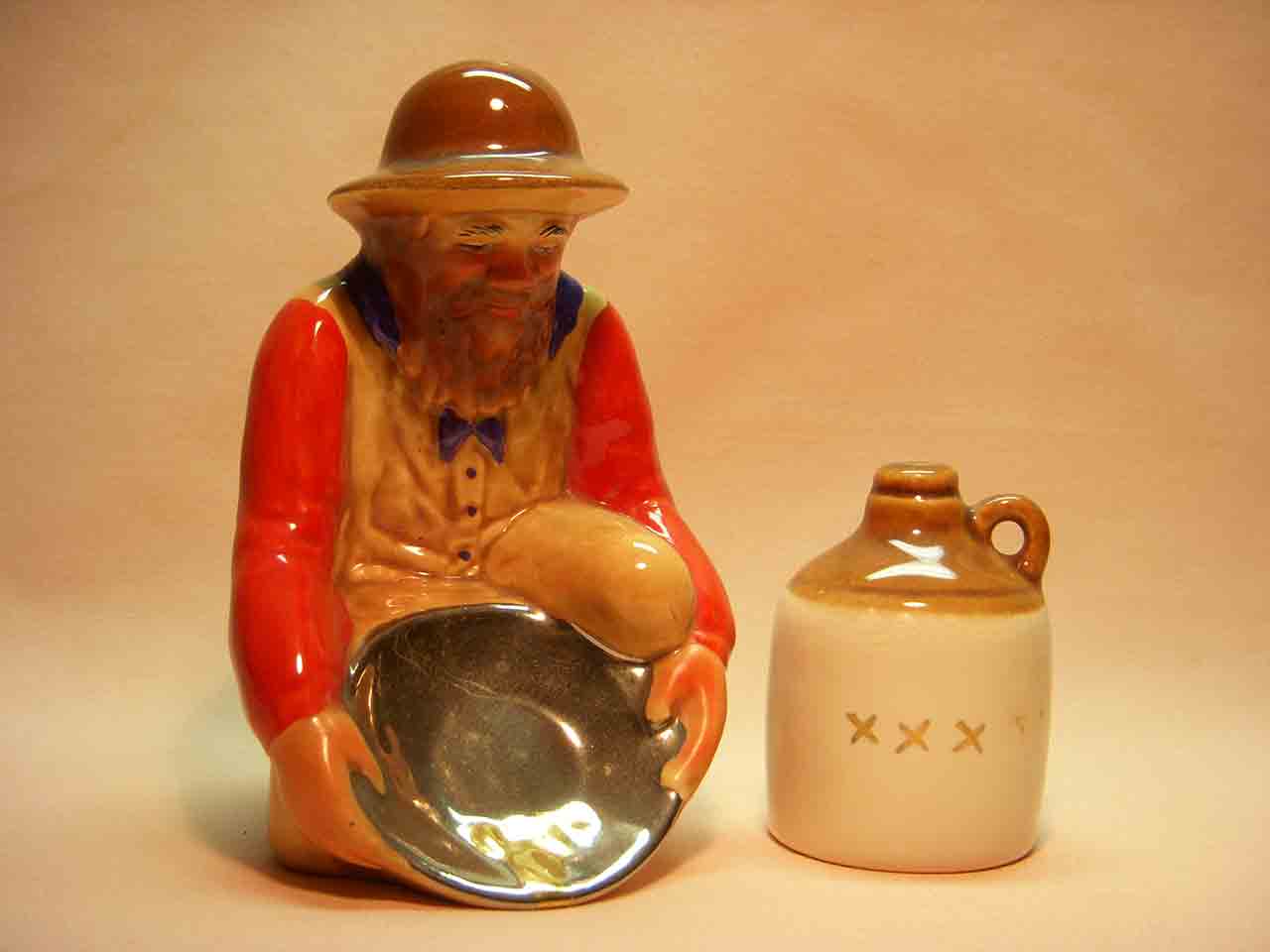 Vallona Starr prospector and moonshine jug salt and pepper shakers