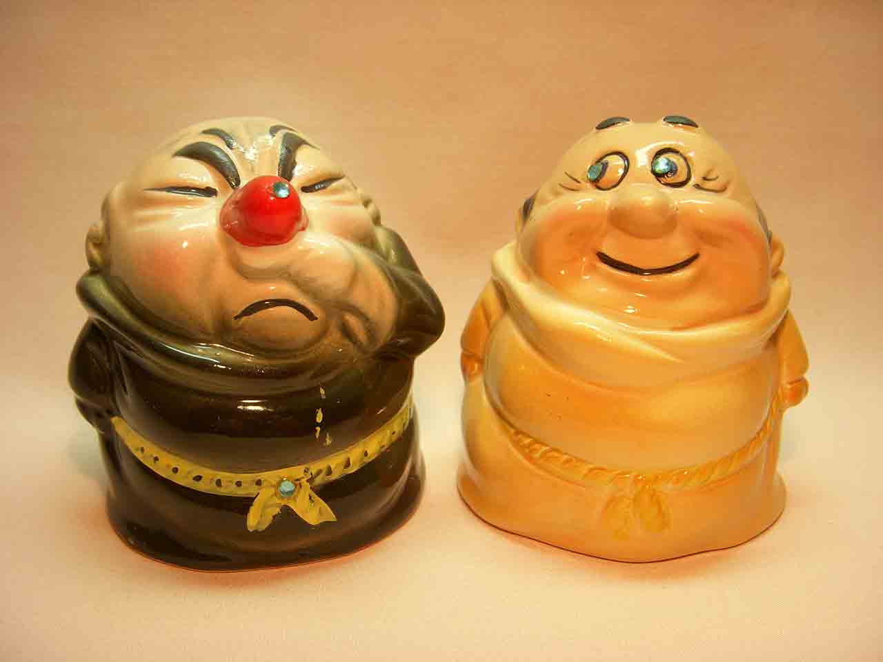 Kreiss monks salt and pepper shakers