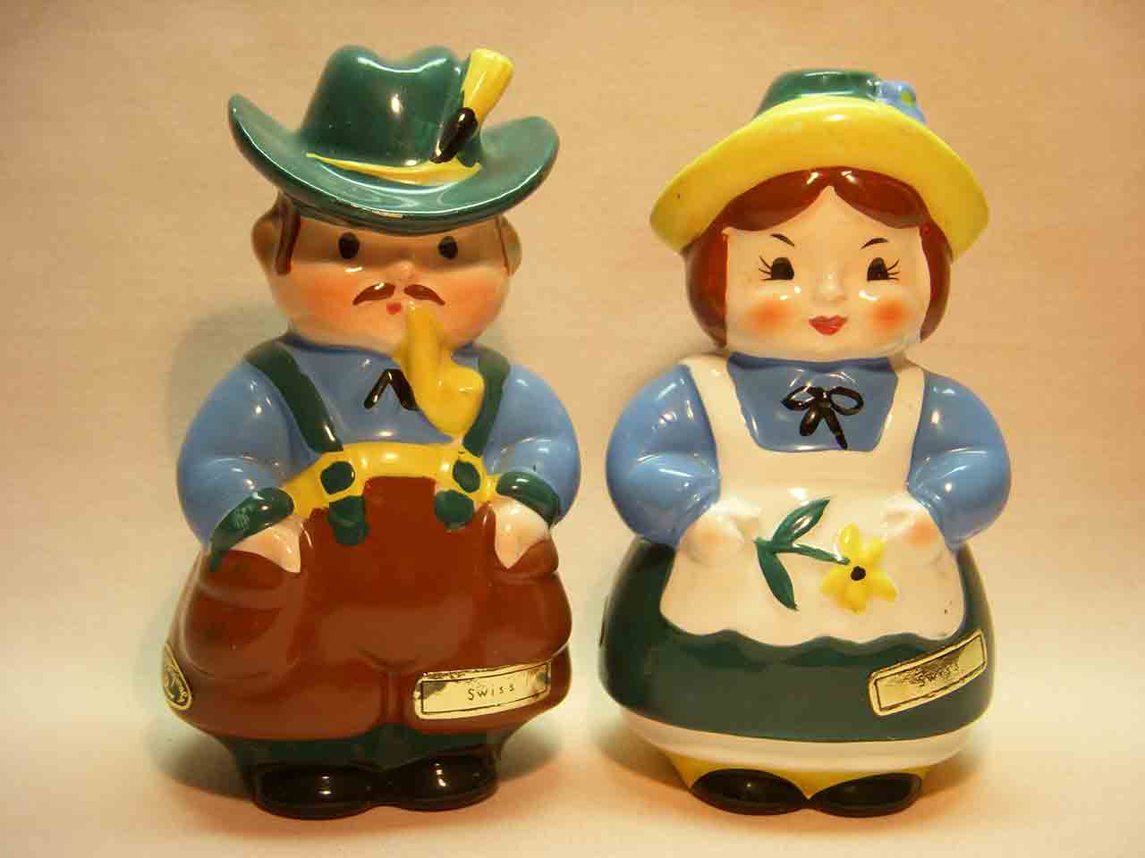 Josef Originals Nationalities salt and pepper shaker series - Switzerland