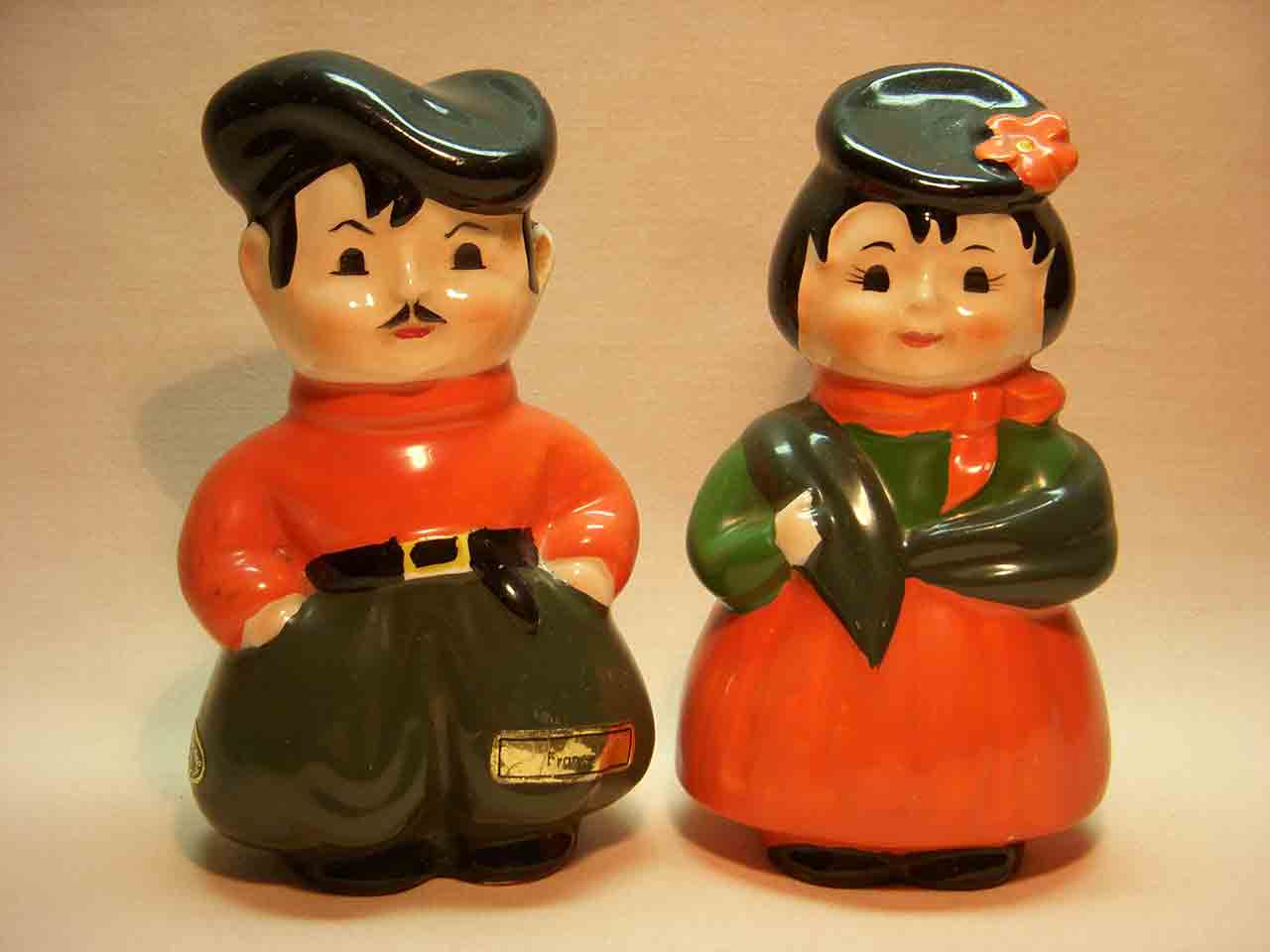 Josef Originals Nationalities salt and pepper shaker series - France