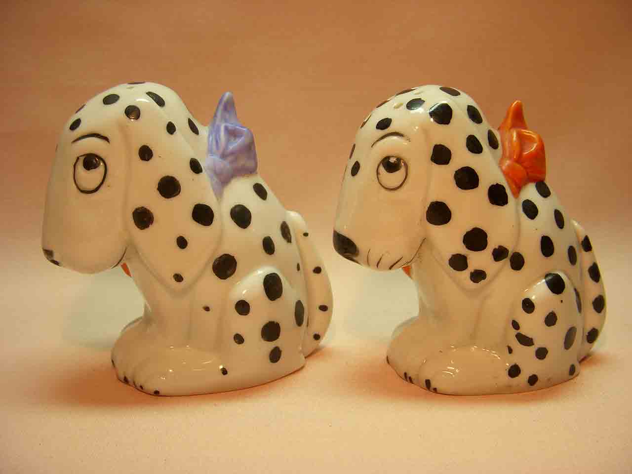 Dismal Desmond dogs from Germany salt and pepper shakers