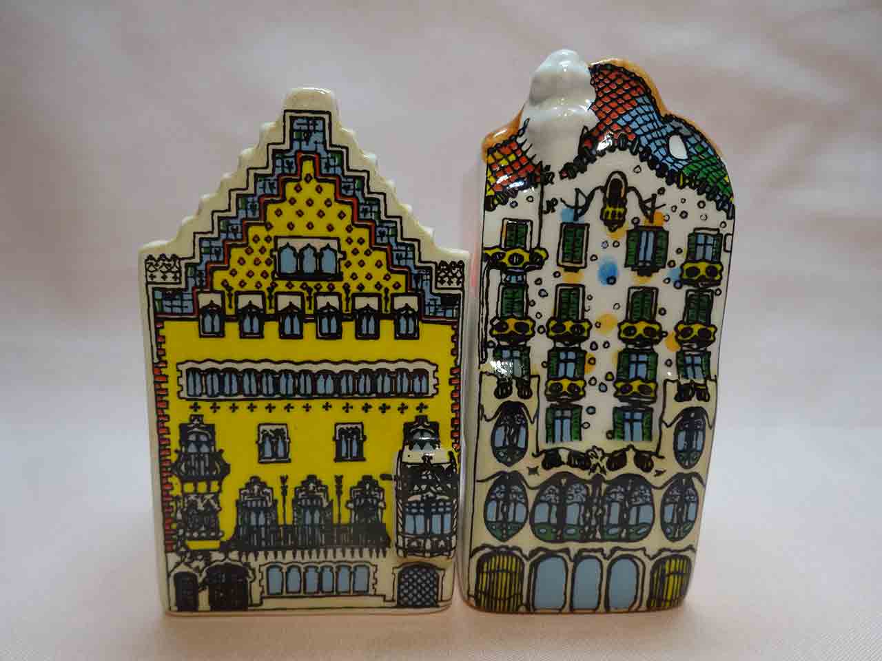 Casa Batlló by Gaudi salt and pepper shakers